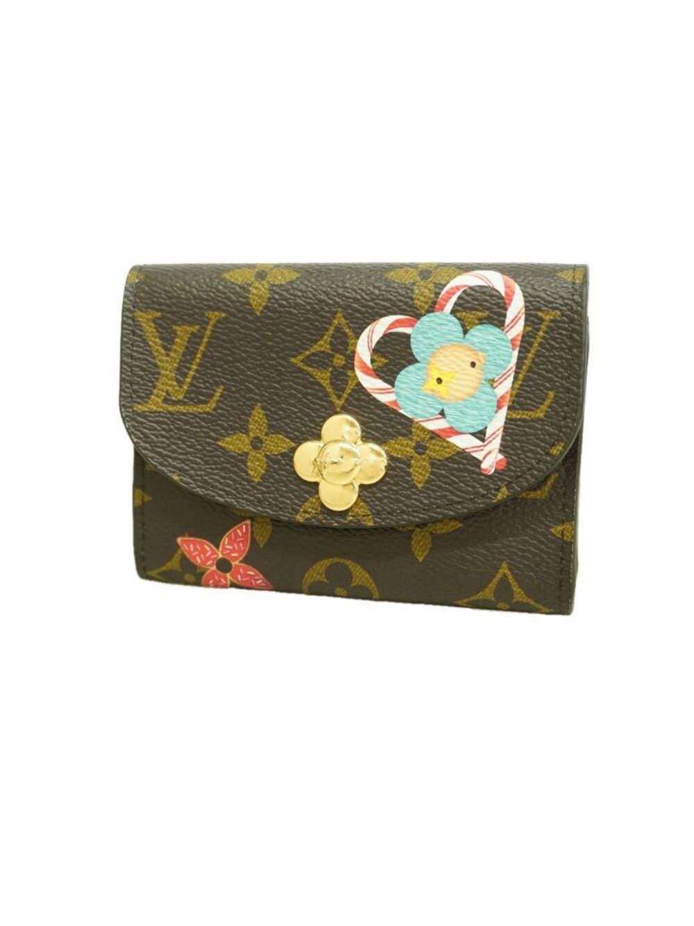 Louis Vuitton Coin Purse Monogram Porte Monnaie Rosalie Candy Red